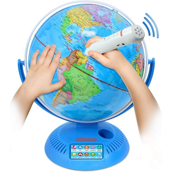 Interactive 9” Globes for Kids Globe & Wireless Smart Pen Educational Toys Ta